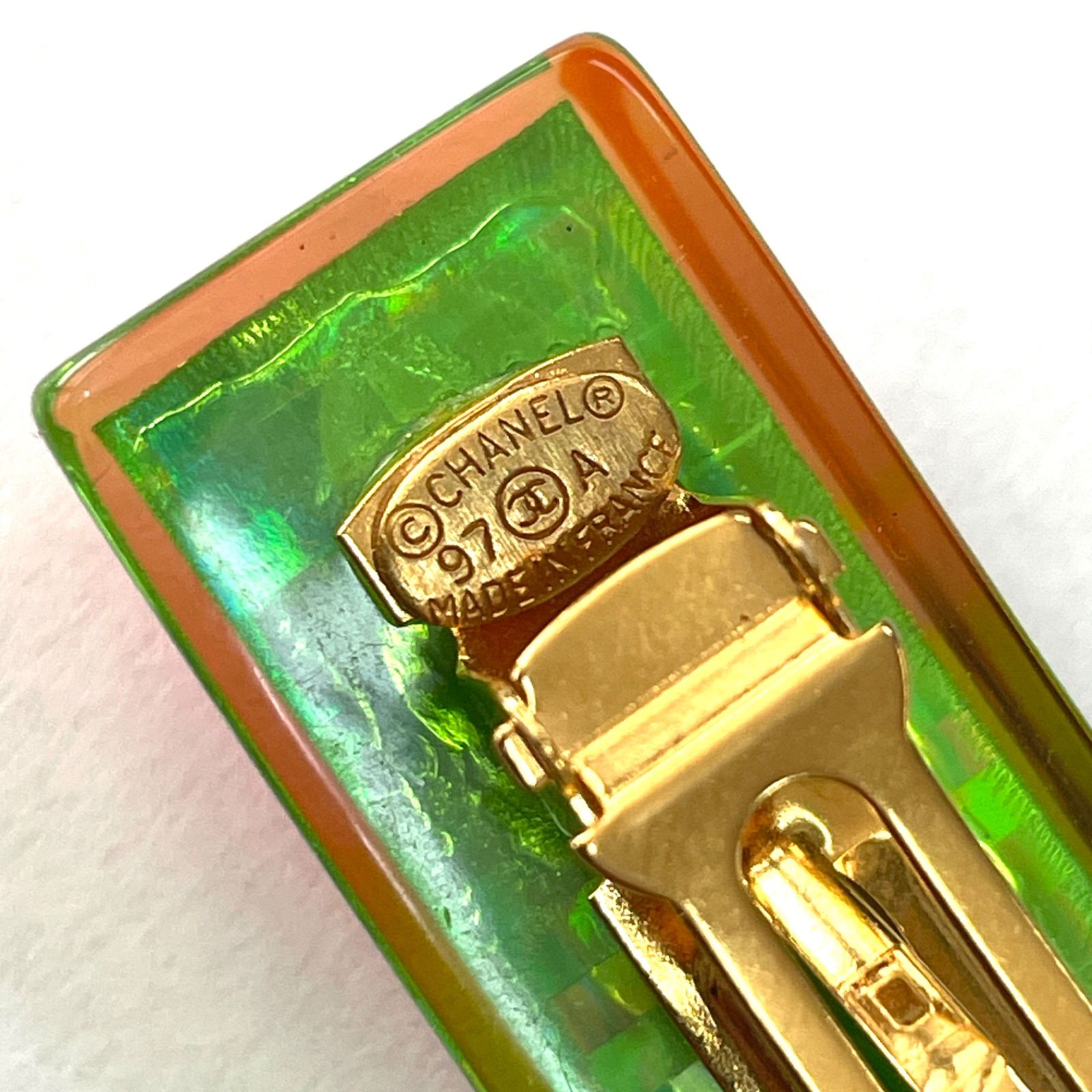 ✨美品✨CHANEL シャネル バレッタ ココマーク 97A レインボー ヘア