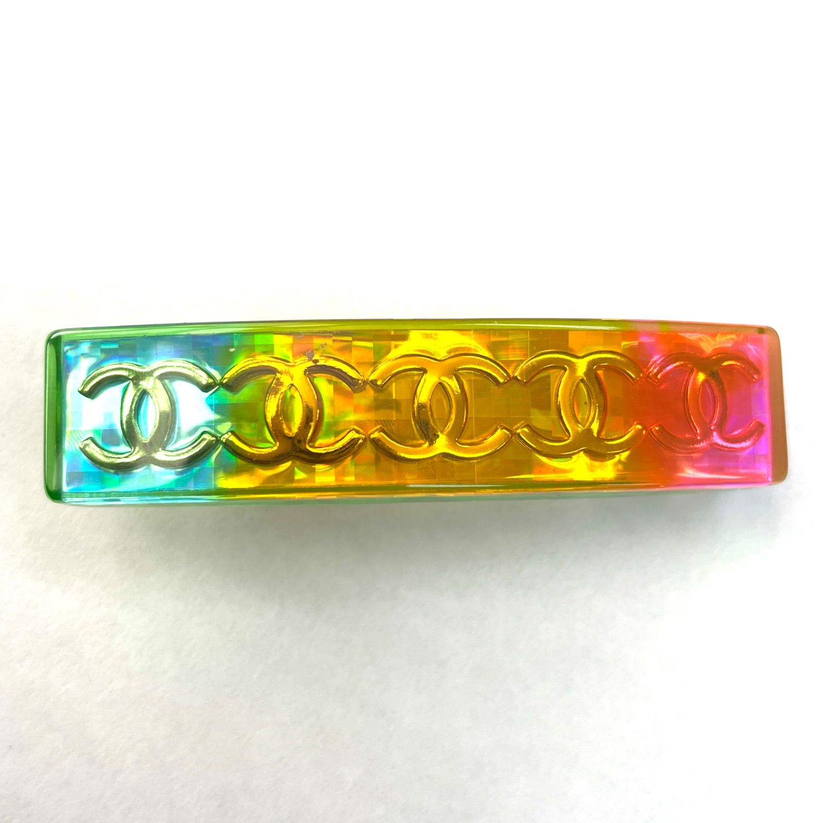 ✨美品✨CHANEL シャネル バレッタ ココマーク 97A レインボー ヘア