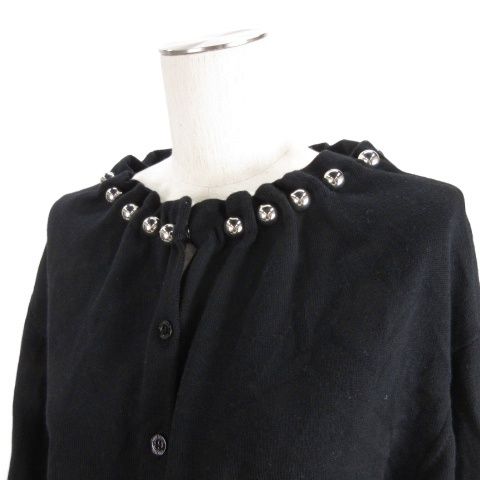 モスキーノ MOSCHINO BOUTIQUE ニット カーディガン 襟装飾 長袖