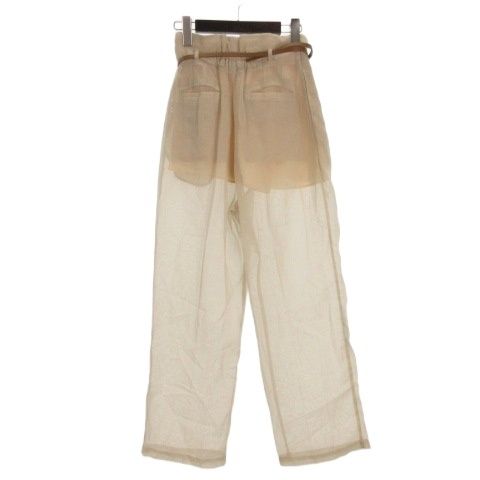 アメリヴィンテージ Ameri VINTAGE メディ リファインド シアー パンツ ライトベージュ S 251212 E GY 43