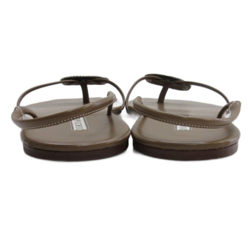 ピッピシック PIPPICHIC トング フラット サンダル ベージュ系 L