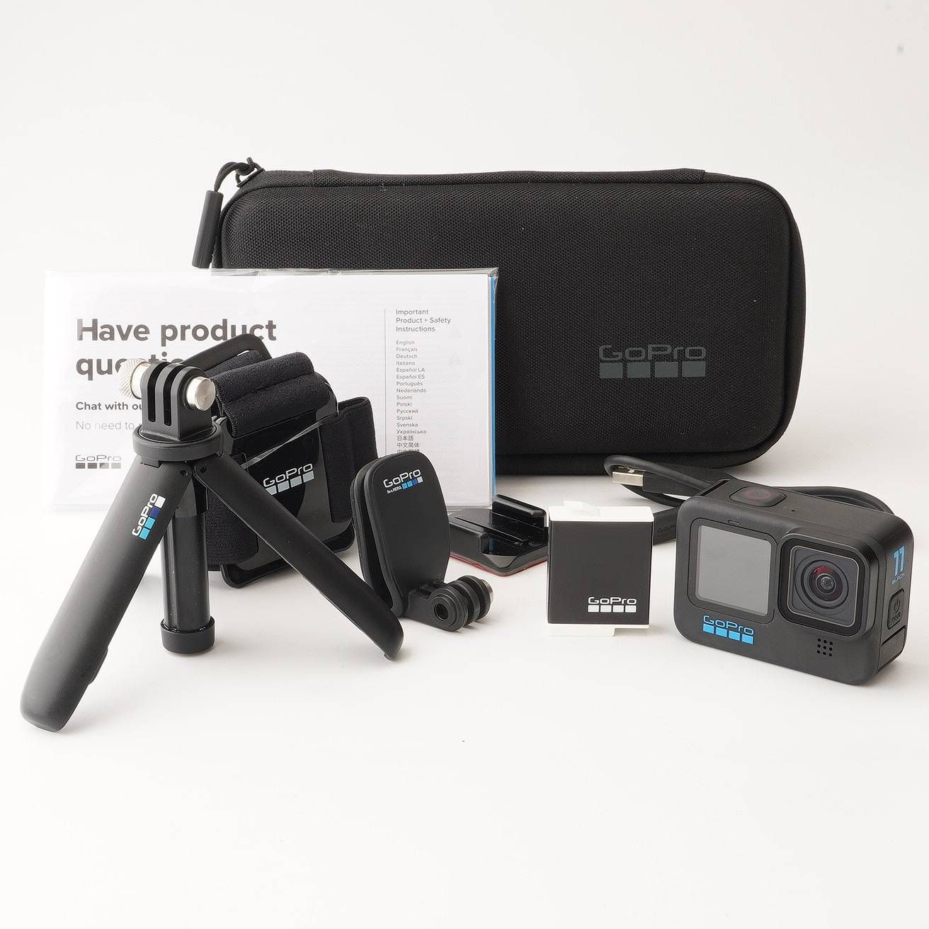 GoPro HERO 11 Black Shorty 三脚 ヘッドストラップ クリップマウント