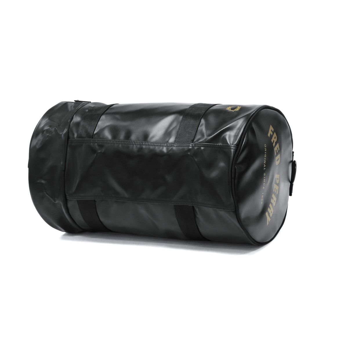 フレッドペリー　バレルバッグ　ボストンバッグ　ダブルファスナー　2WAY　黒 FRED PERRY（フレッドペリー） 最大51%☆1/27限定 ボストンバッグ 旅行