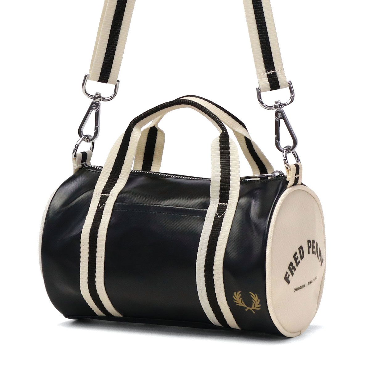 【商品レビューで＋5％】フレッドペリー ショルダーバッグ レディース メンズ FRED PERRY 小さめ 軽量 斜めがけ 2WAY 3L Classic Mini Barrel Bag L9256 フレッドペリー ショルダーバッグ レディース メンズ FRED PERRY
