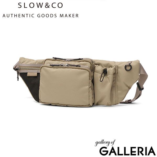 【商品レビューで＋5％】SLOW ボディバッグ 小さめ スロウ バッグ ブランド 大人 軽量 弱撥水 横型 Nylon Body Shoulder Bag 858S64R SLOW ボディバッグ メンズ レディース 小さめ スロウ バッグ ブランド