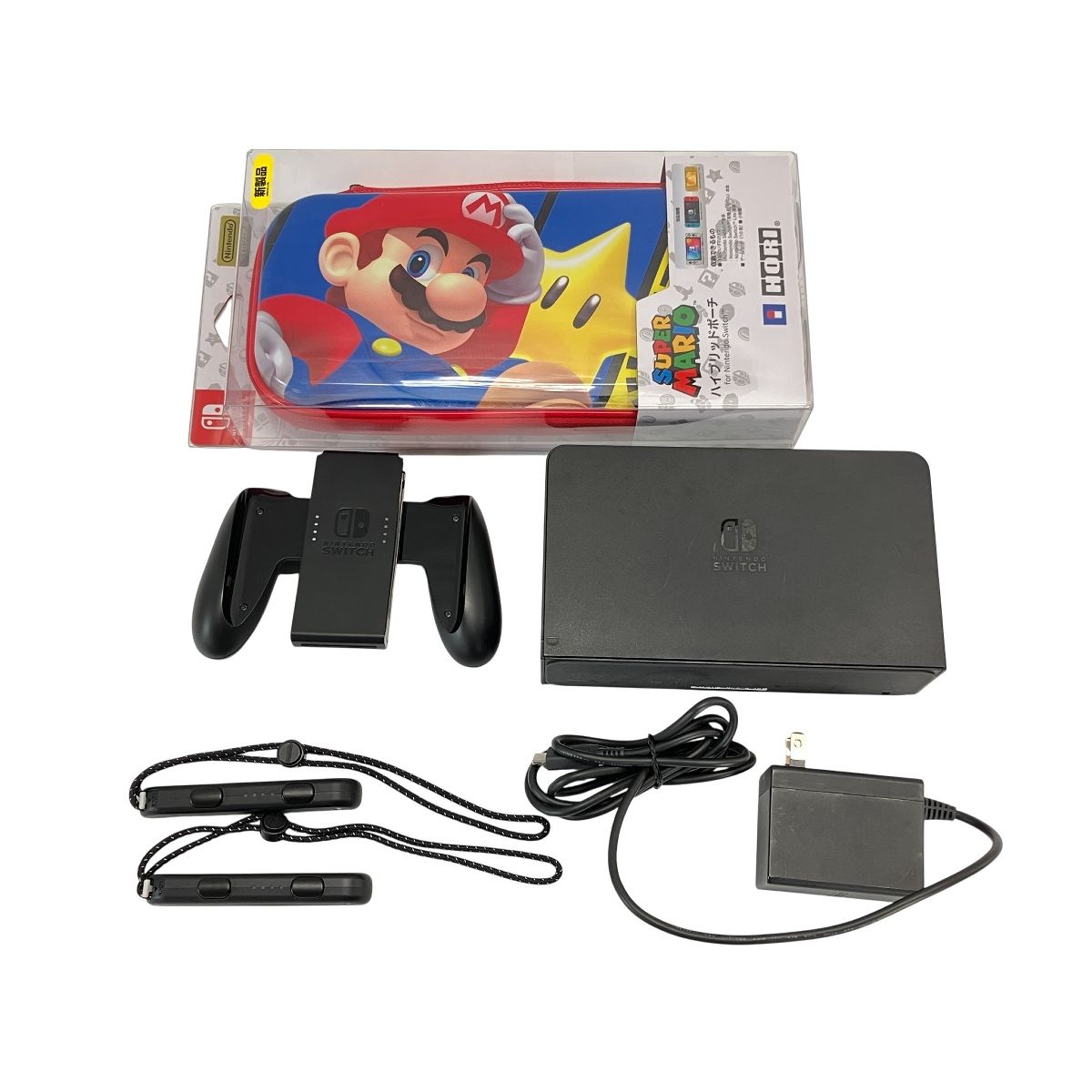 Nintendo Switch HEG-001 スイッチ 有機ELモデル ネオンブルー ネオンレッド SUPER MARIO ハイブリッドポーチ付き