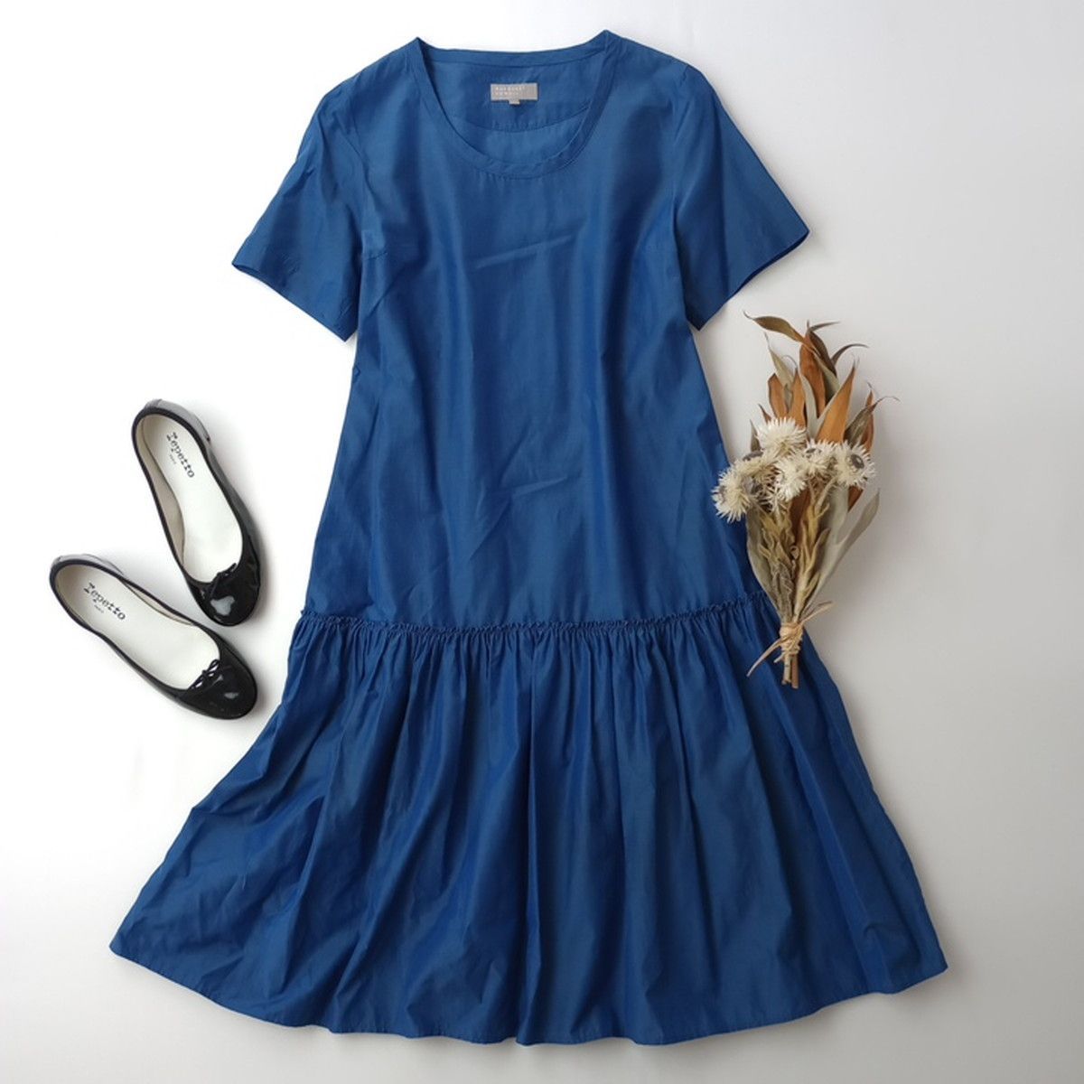 MARGARET HOWELL マーガレットハウエル コットン シルク ワンピース