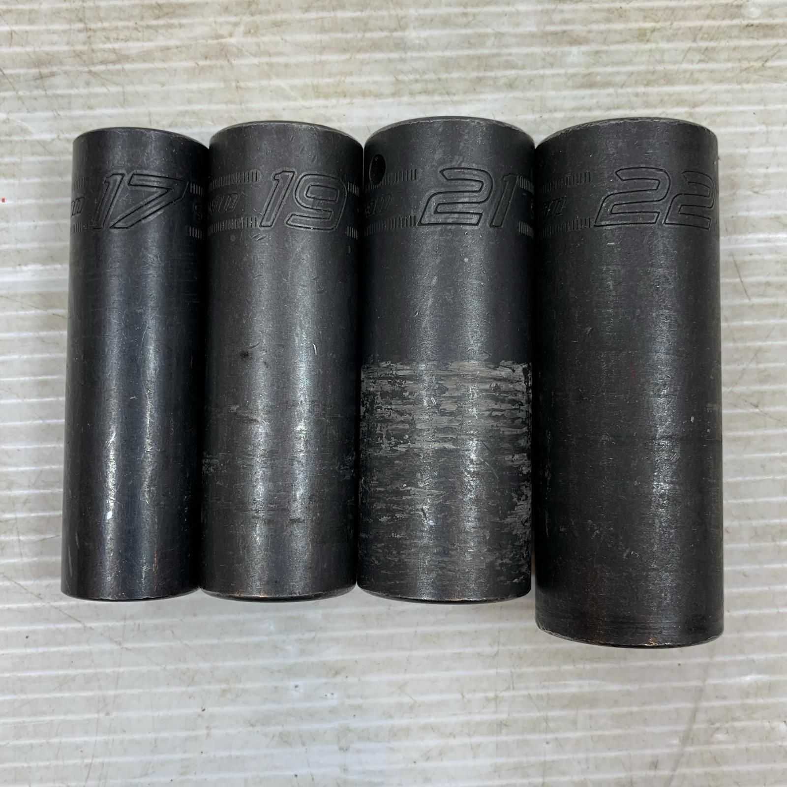 κκSnap on スナップオン ハンドツール ソケット 22 21 19 17 セット SHMM ブラック