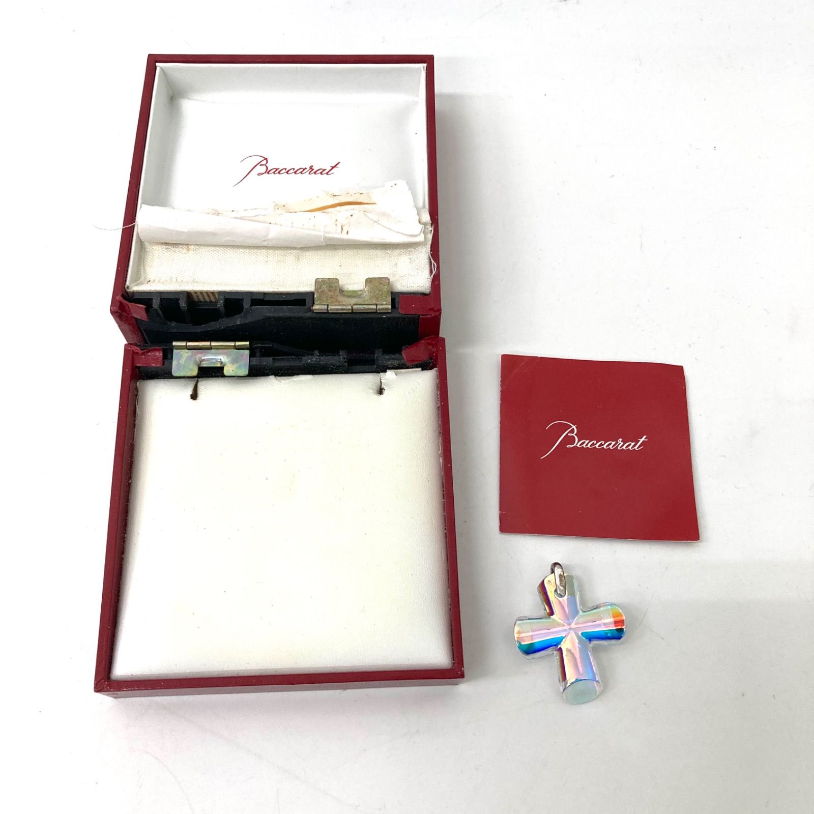 Baccarat】バカラ ペンダントトップ 十字架 クロス アクセサリー