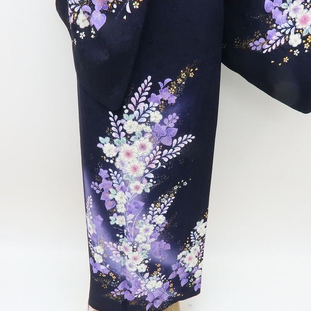 六花-RIKKA- 美品 正絹 やまと誂製 翠山工房 桐屋の辻が花 箔散らし