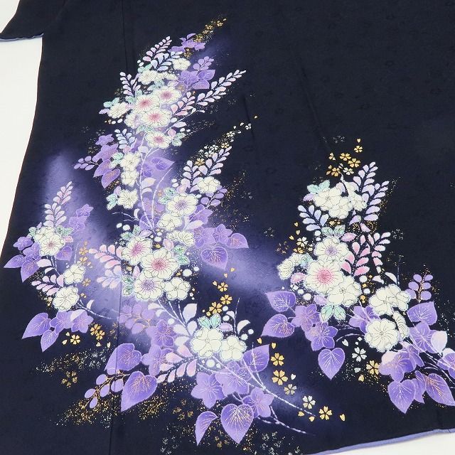 六花-RIKKA- 美品 正絹 やまと誂製 翠山工房 桐屋の辻が花 箔散らし