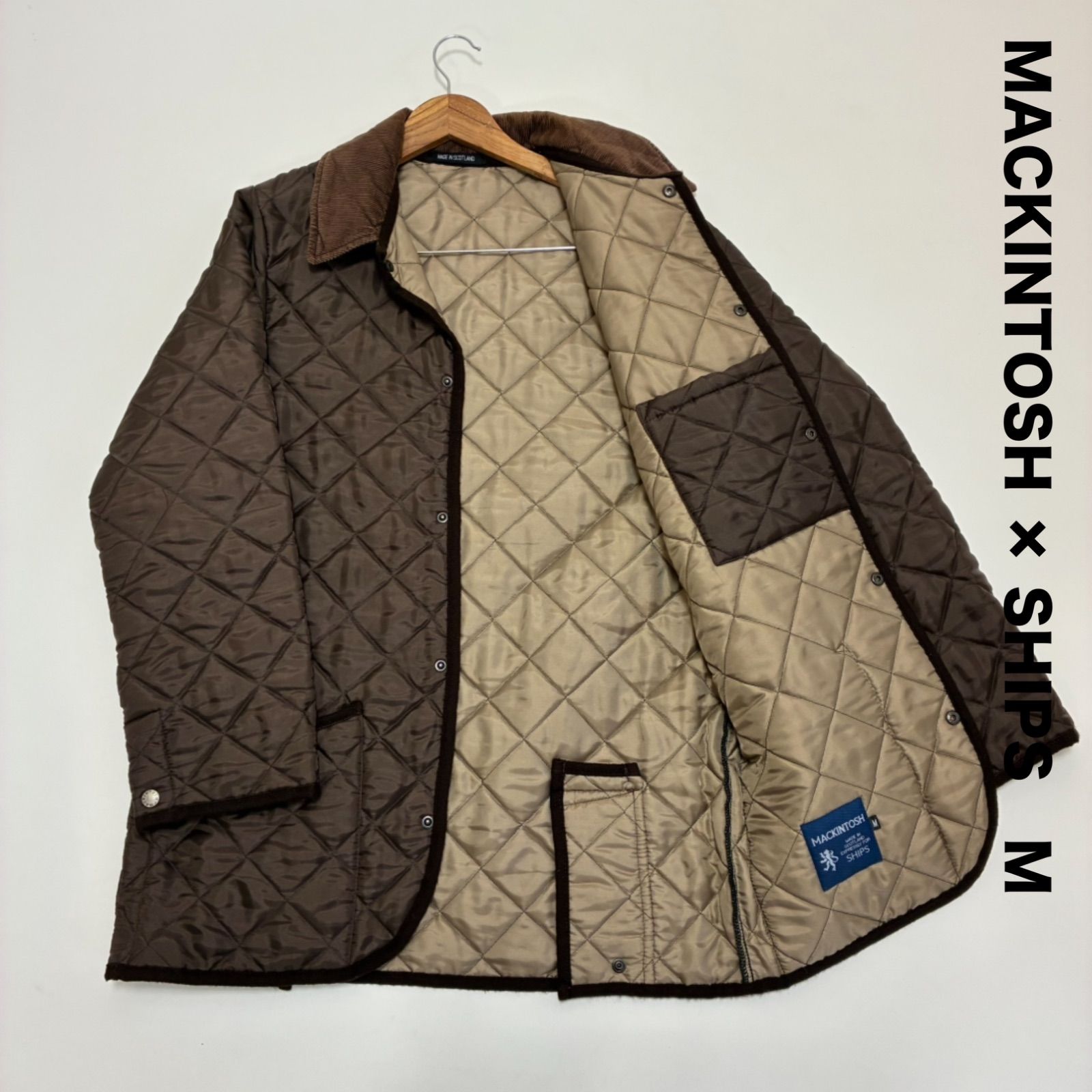 MACKINTOSH マッキントッシュ × SHIPS シップス 別注 キルティングジャケット M ブラウン
