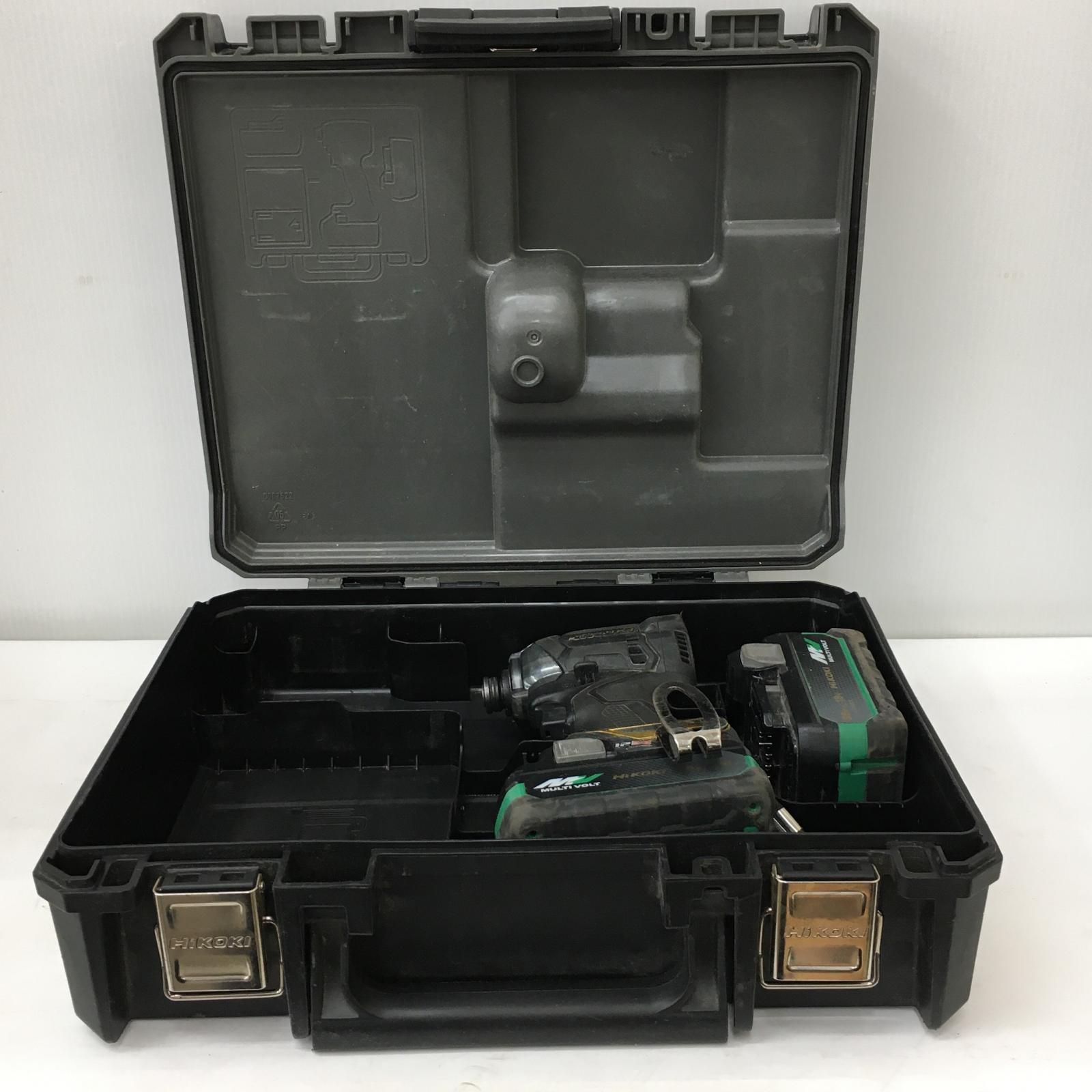 HiKOKI ハイコーキ 36 V 充電式インパクトドライバ HODAKA バッテリー ケース付き WH DC ブラック ゴールド