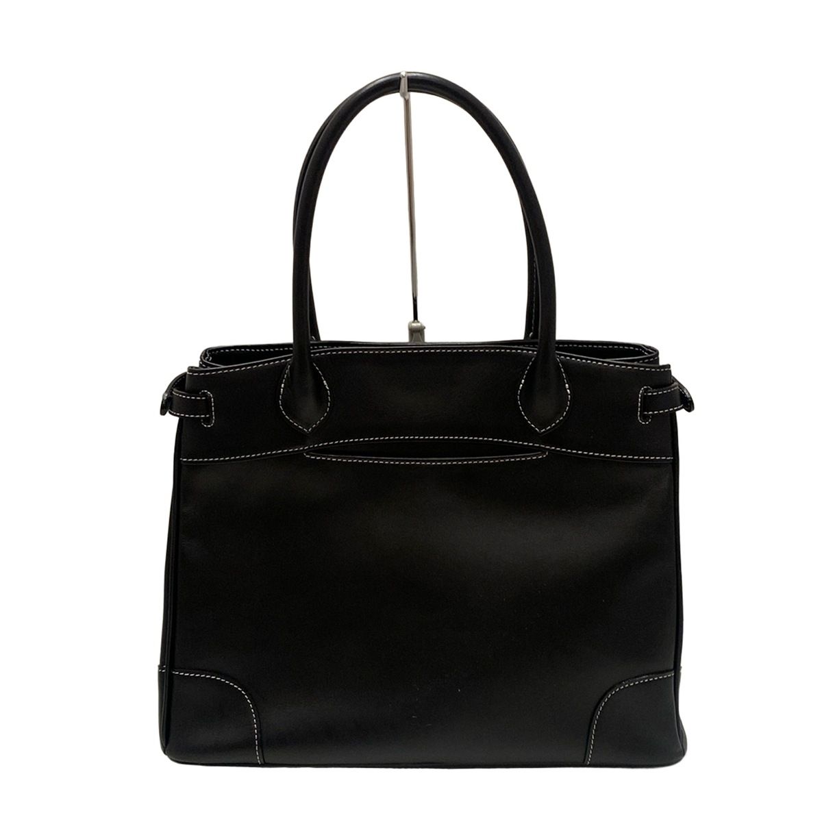 傳濱野(デンハマノ) トートバッグ - 黒 レザー - メルカリ