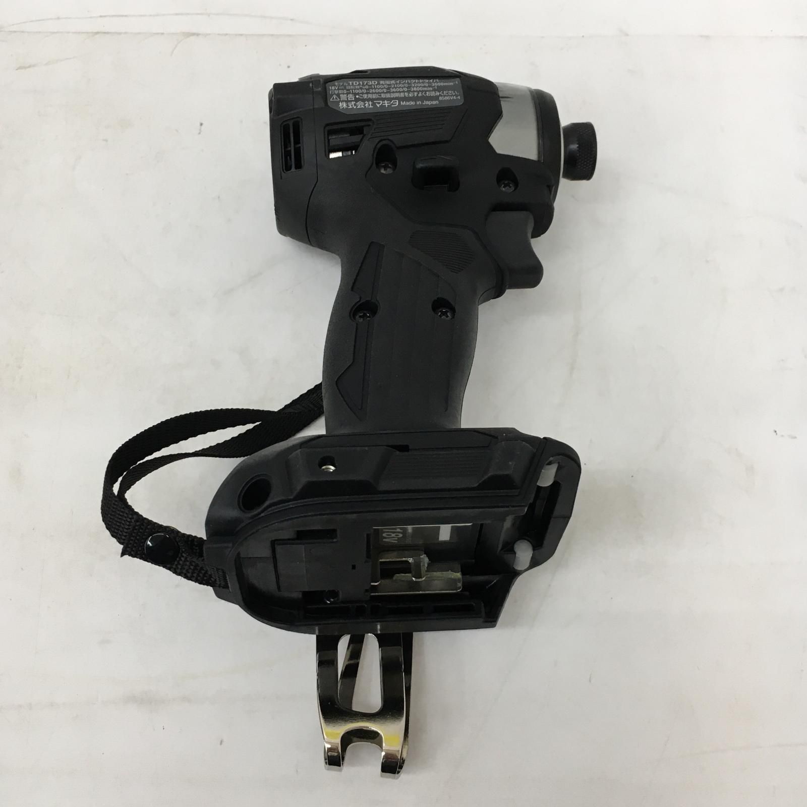 MAKITA マキタ 18 V 充電式インパクトドライバ 本体のみ TD 173 D ブラック