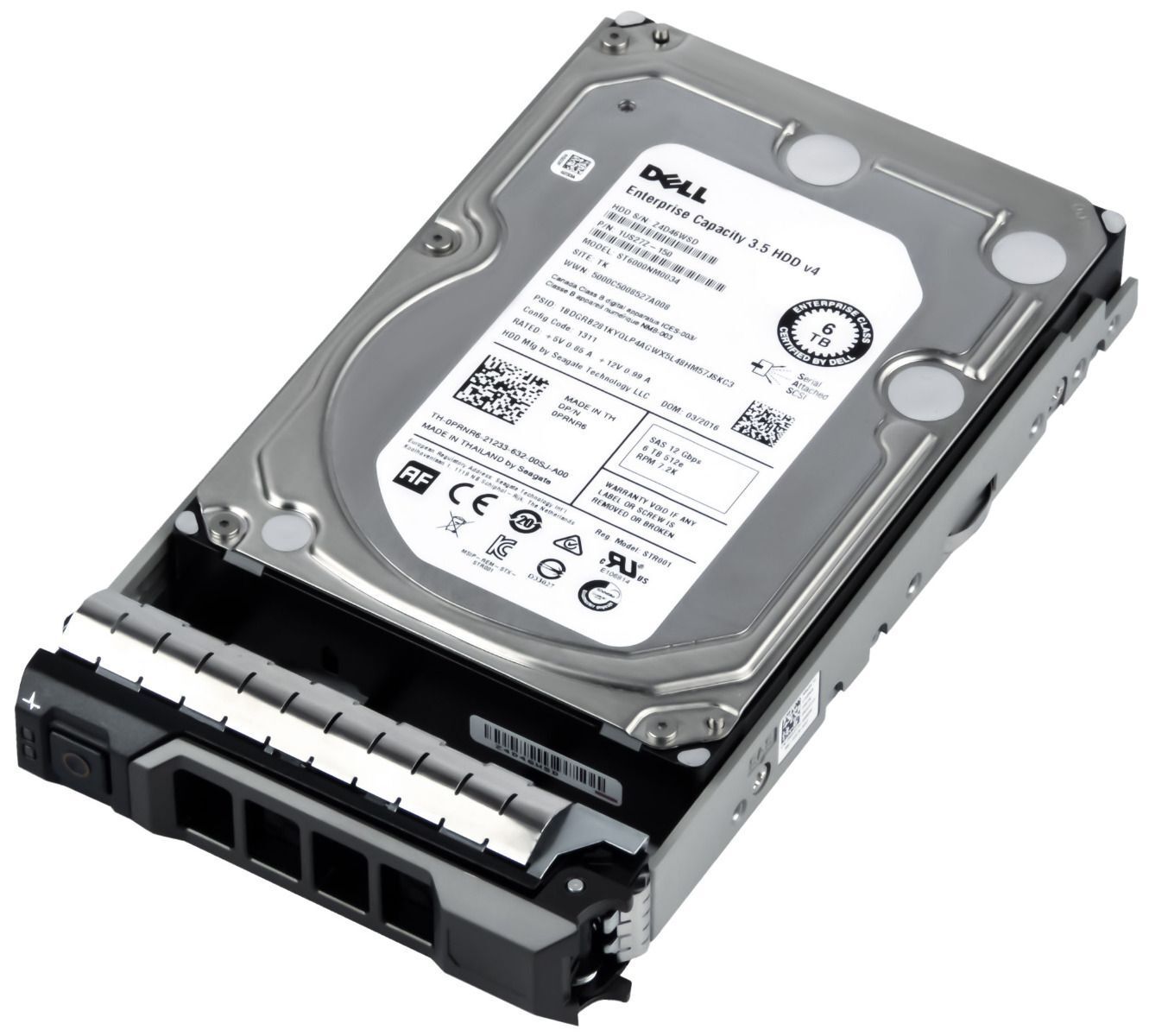 3年保証 Hard Drive Dell 0 PRNR 6 TB 7200 U 128 MB SAS 3 5