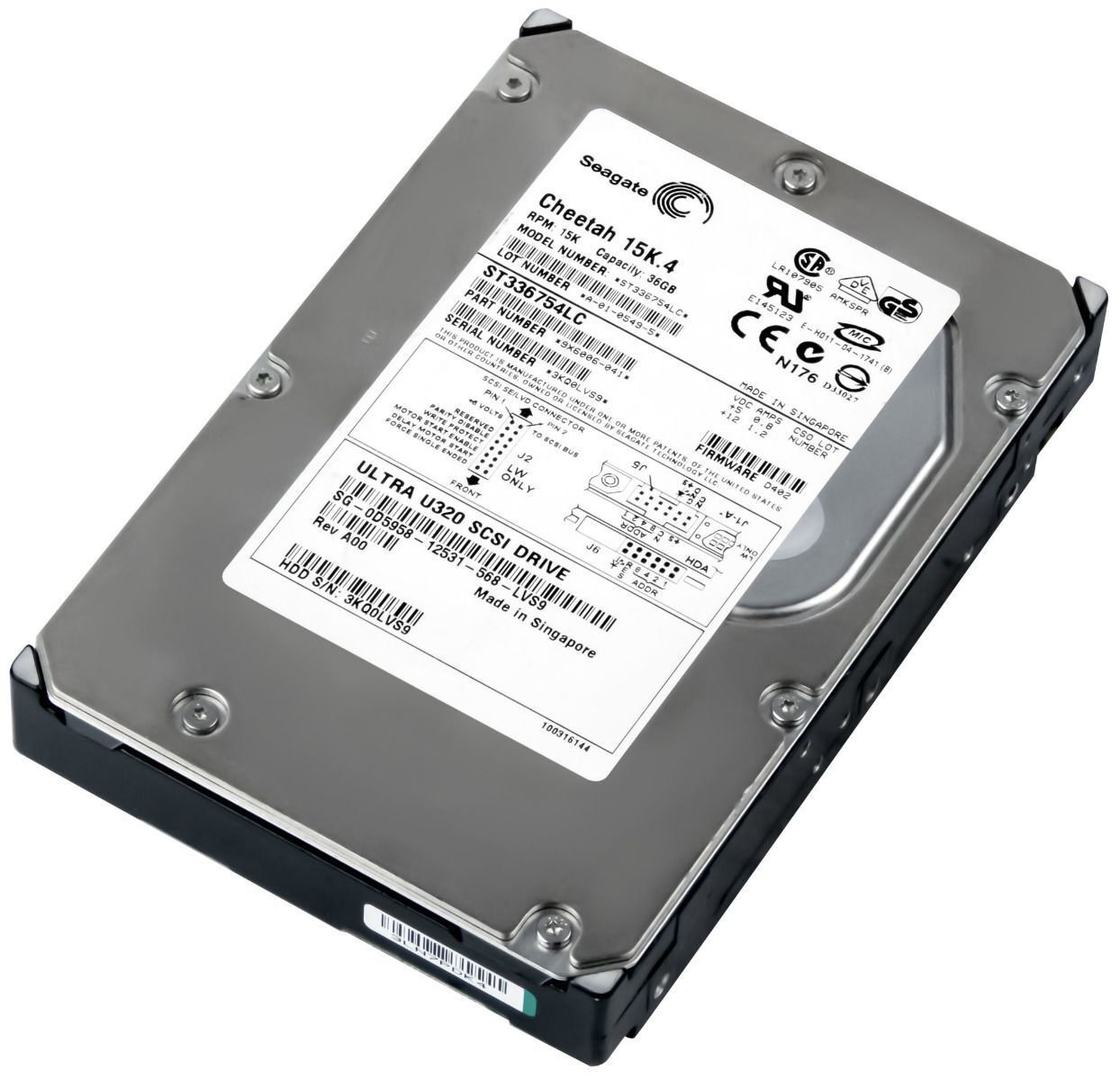 3年保証 Hard Drive Dell 0 D 5958 36 GB 8 MB SCSI U 320 3.5