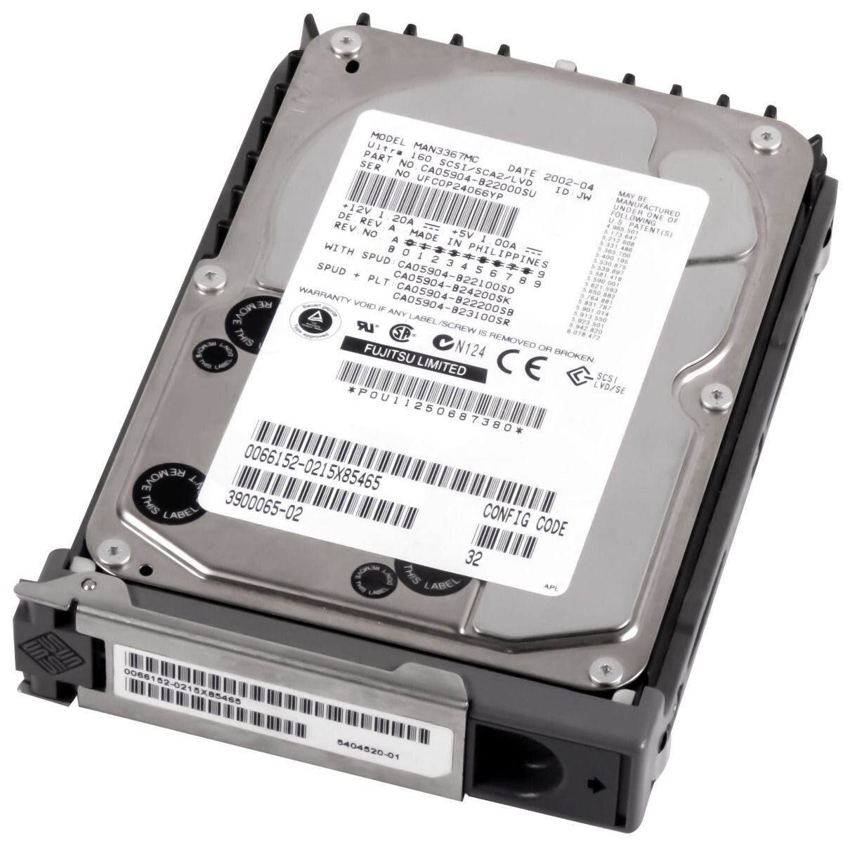 3年保証】Hard Drive SUN 3900065-02 MAN3367MC 36GB 10000RPM 8MB 80