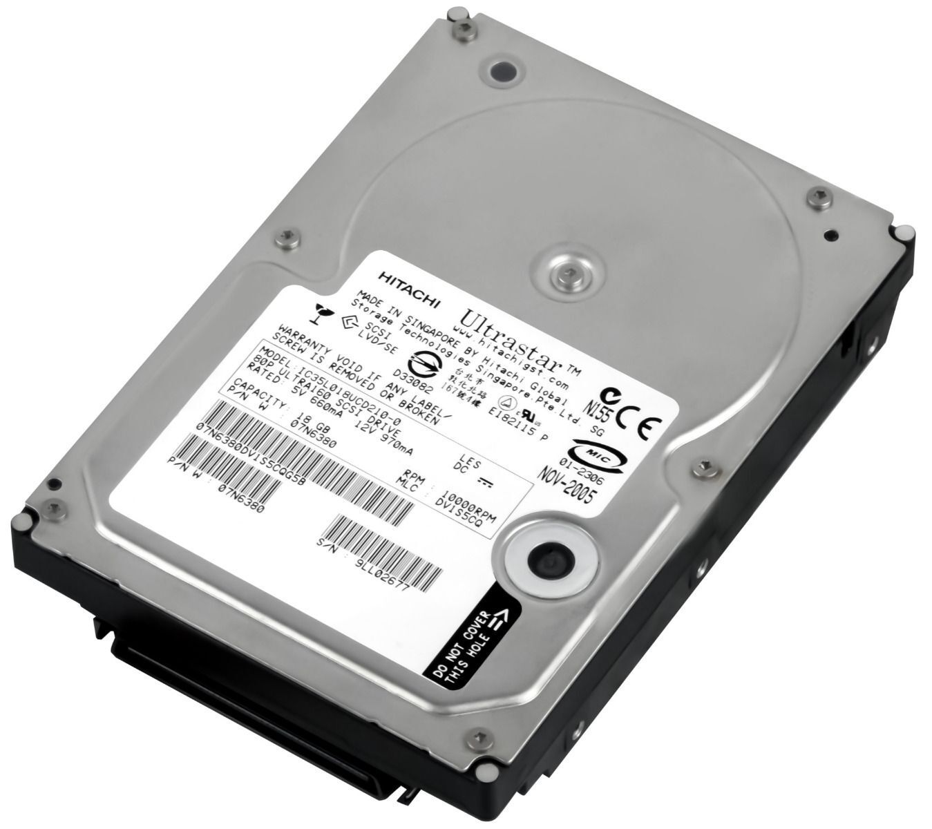 3年保証 Hard Drive IBM 07 N 6380 18 GB 4 MB SCSI U 160 0 3