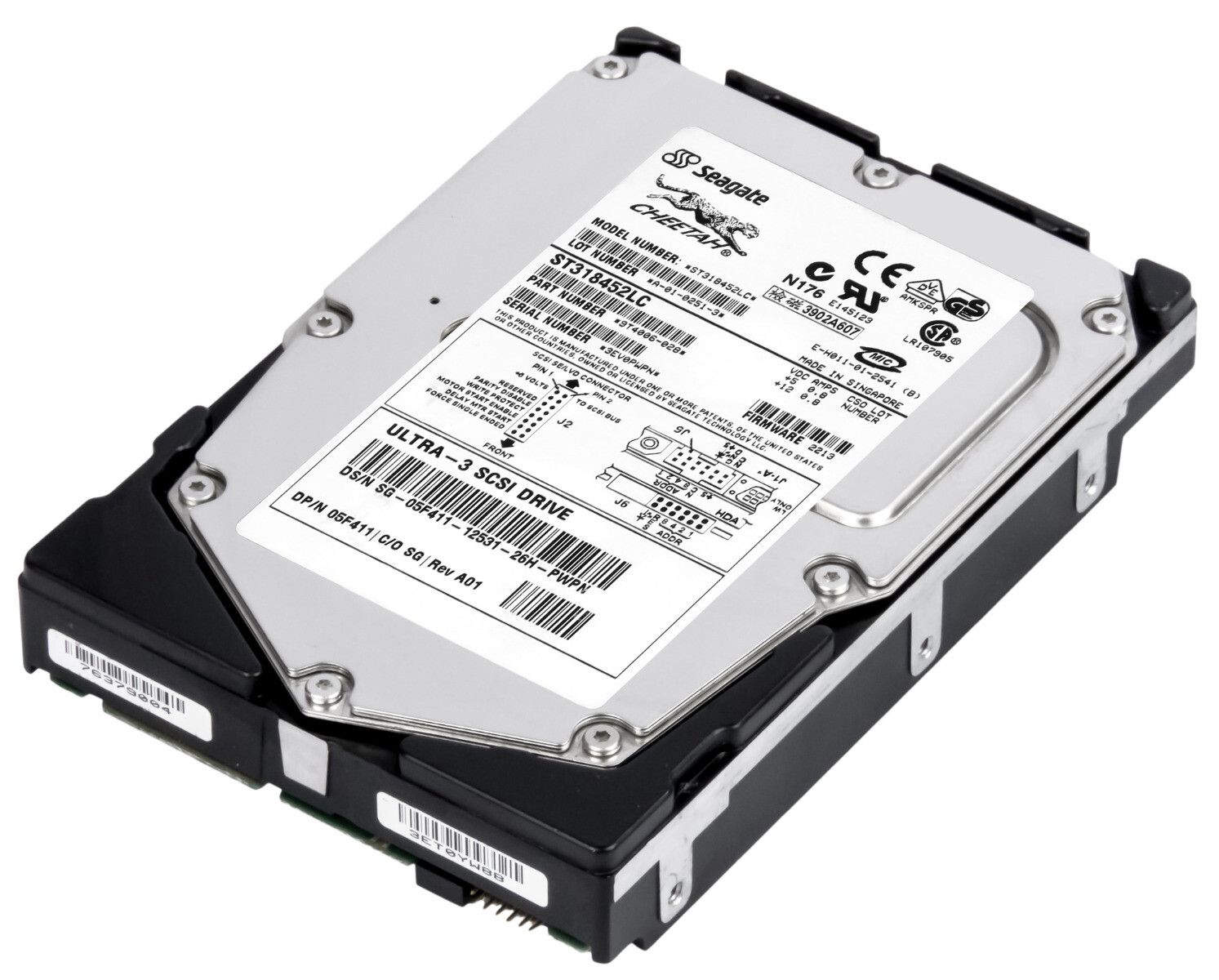 3年保証 Hard Drive Dell 05 F 411 18 GB 15 K 8 MB SCSI U 160 3 5