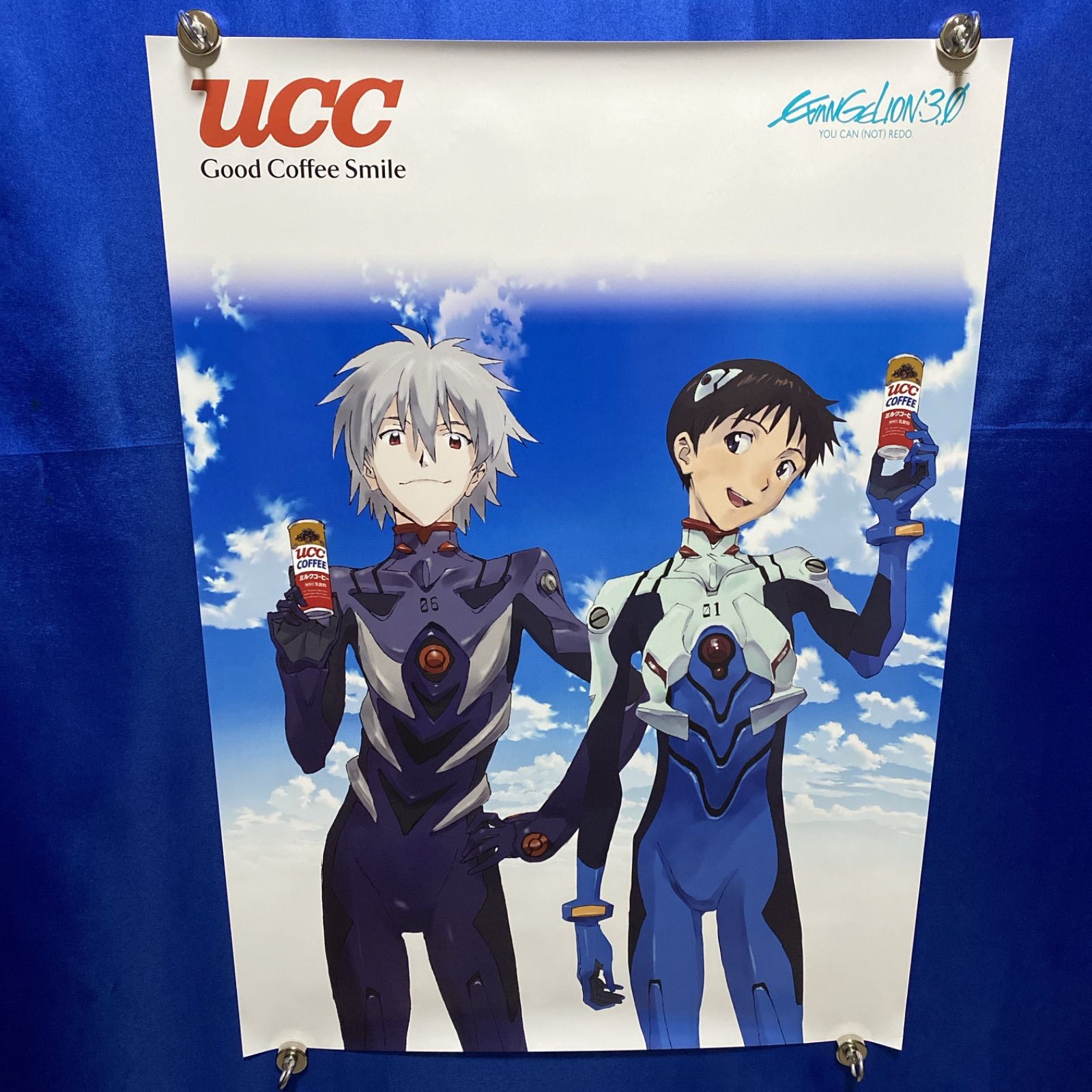 新世紀エヴァンゲリオン エヴァ缶コーヒー B2ポスター① UCC #942