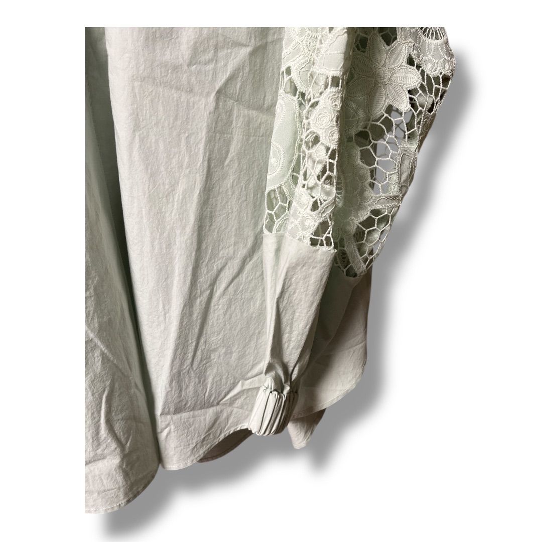 BEARDSLEY ビアズリー 袖レースブラウス 長袖 羽織り 定価24200円