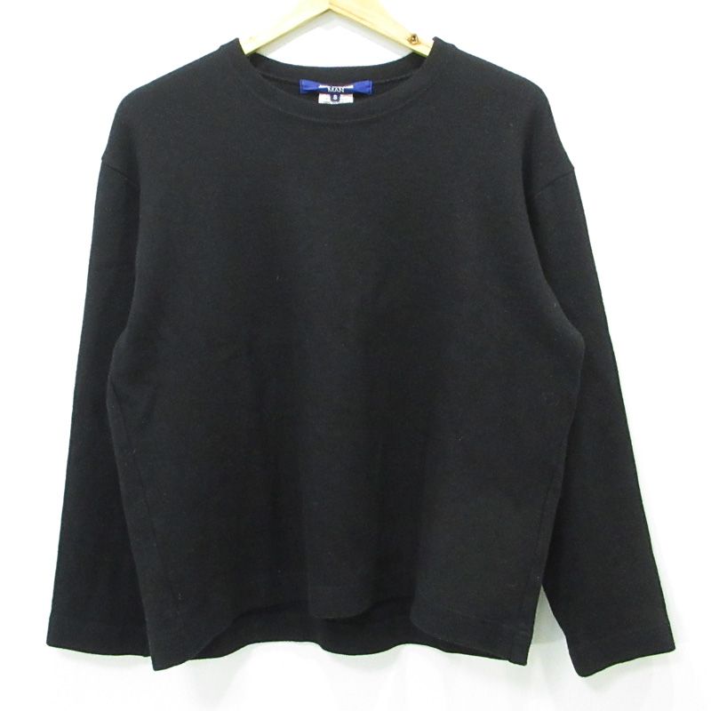 JUNYA COMME des GARCONS MAN ジュンヤワタナベコムデギャルソンマン Wool L S T Shirt ウール長袖Tシャツ ライトセーター WL 015 ブラック サイズ 108