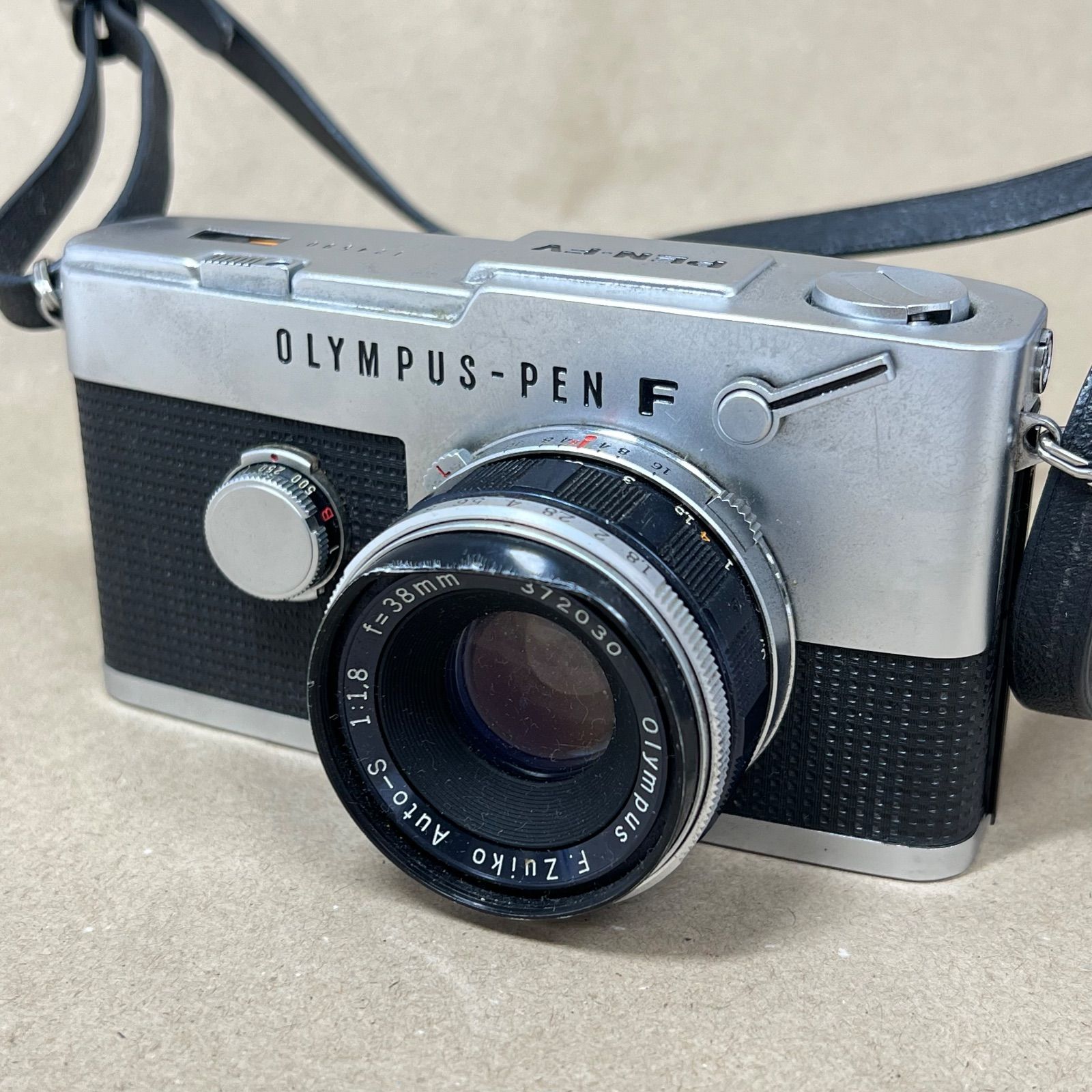 T 2258 OLYMPUS PEN F オリンパス ペン フィルムカメラ レンズ Zuiko Auto S 動作未