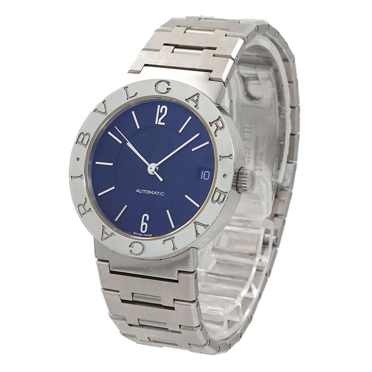 ブルガリ BVLGARI ブルガリブルガリ BB 33 SSD AUTO ボーイズ 腕時計 デイト ブラック オートマ 自動巻き ウォッチ