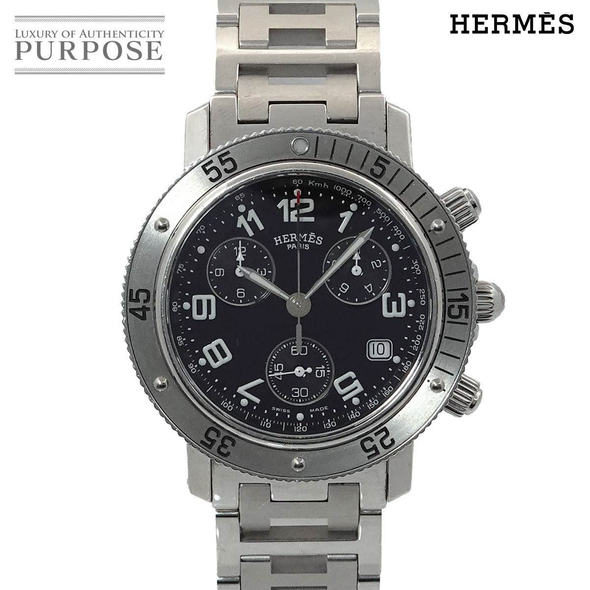 HERMES クリッパー　時計 エルメス HERMES クリッパー ダイバー クロノグラフ CL2 910