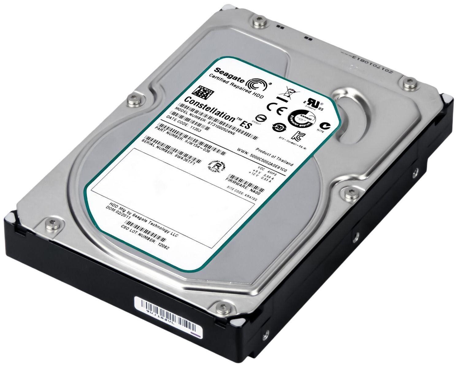 3年保証 Hard Seagate Constellation It 1 TB 7200 U Min 32 MB SATA II