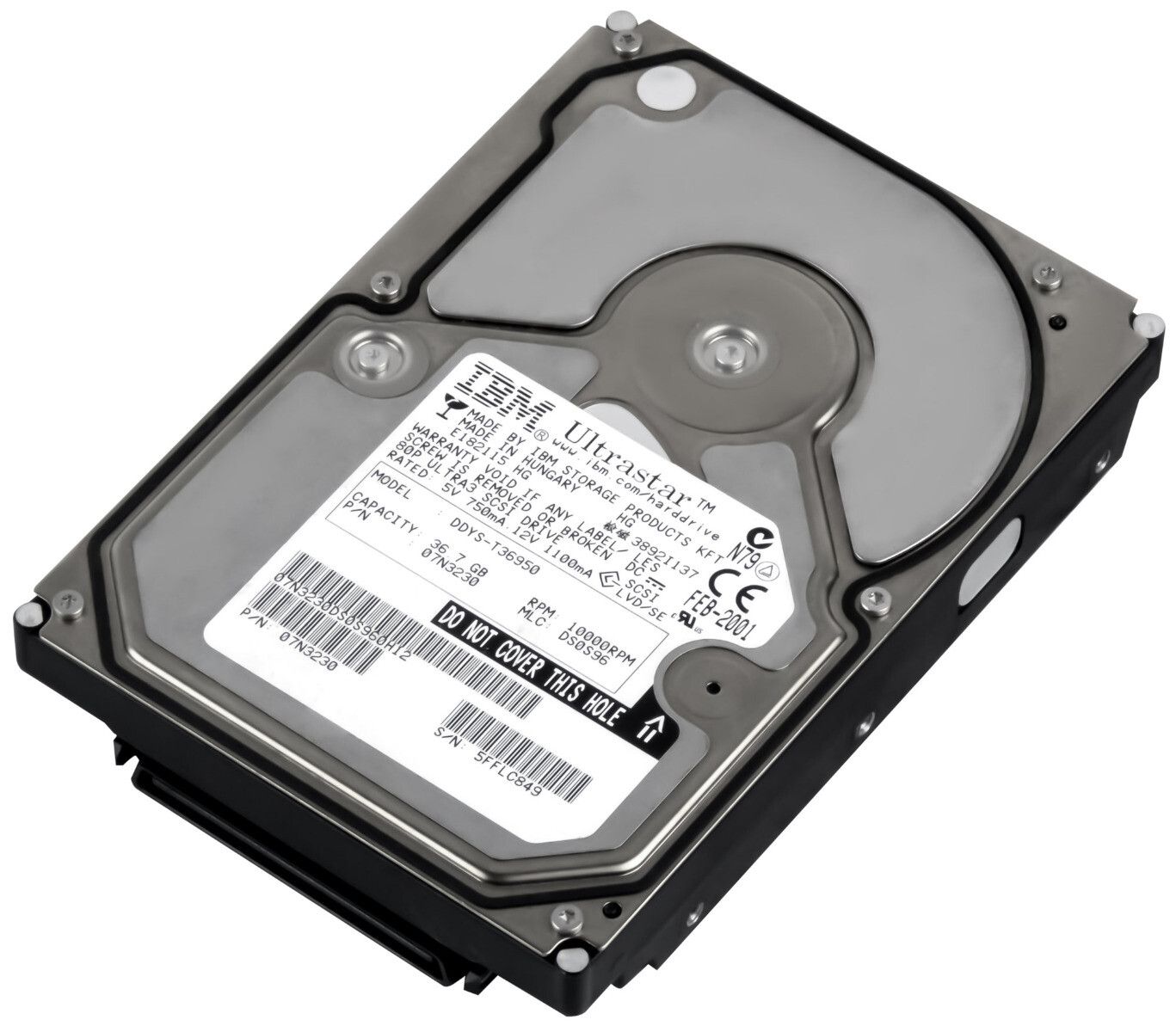 3年保証 Hard Drive IBM 07 N 3230 36 GB 10 K 4 MB SCSI U 160 3 5 DDYS T 36950