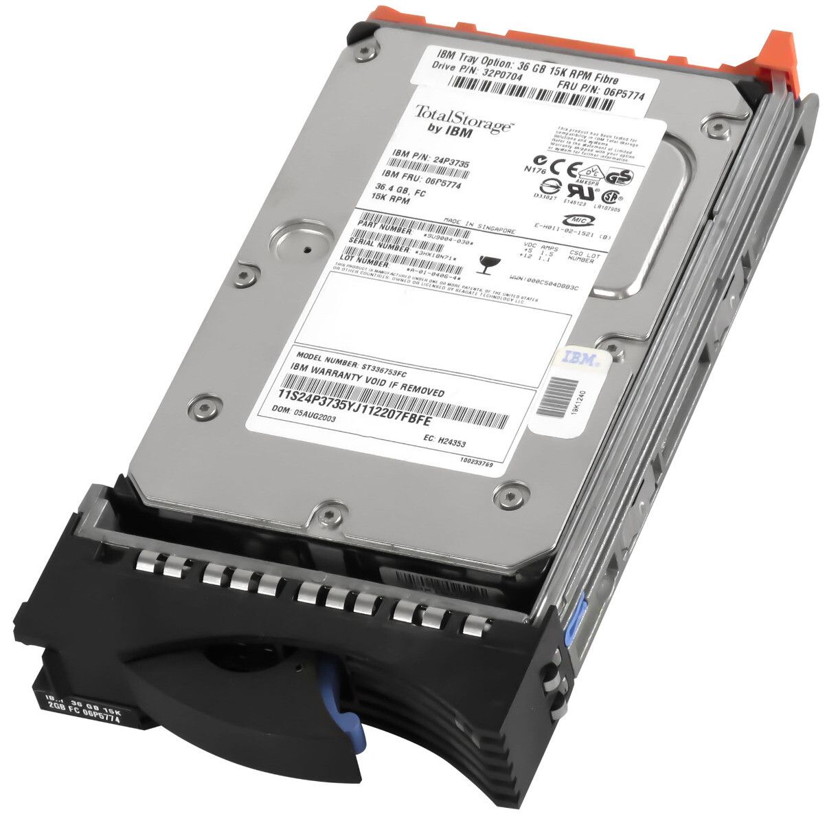 3年保証】Hard Drive IBM 06P5774 24P3675 ST336752FC 36.4GB 15K 8MB