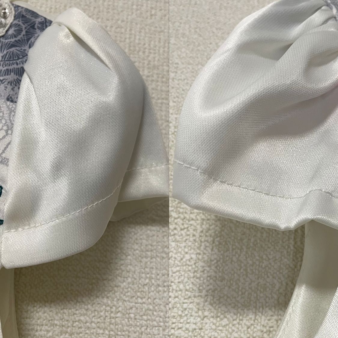  an アン キャバドレス ミニドレス パーティードレス 花柄 レース ケミカル刺繍 ラインストーン レディース M ホワイト 白 ポリエステル ポリウレタン ナイトドレス キャバドレス ドレス ブライダル