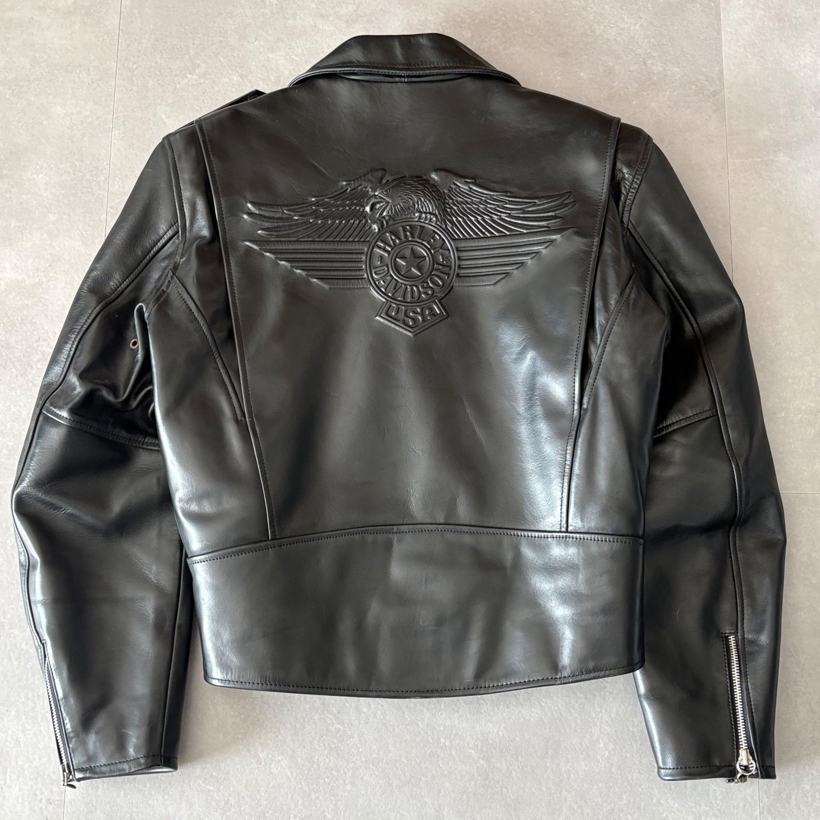 ハーレーダビッドソン ホースハイド 馬革 ダブルライダースジャケット