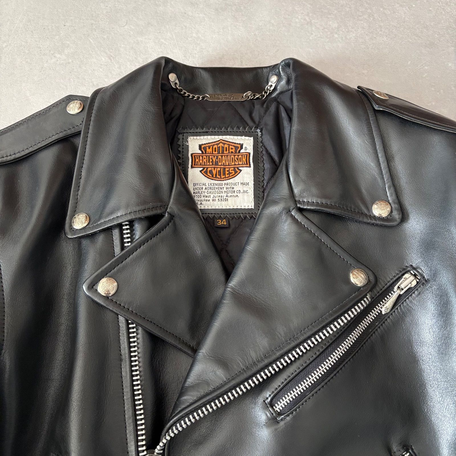 ハーレーダビッドソン ホースハイド 馬革 ダブルライダースジャケット