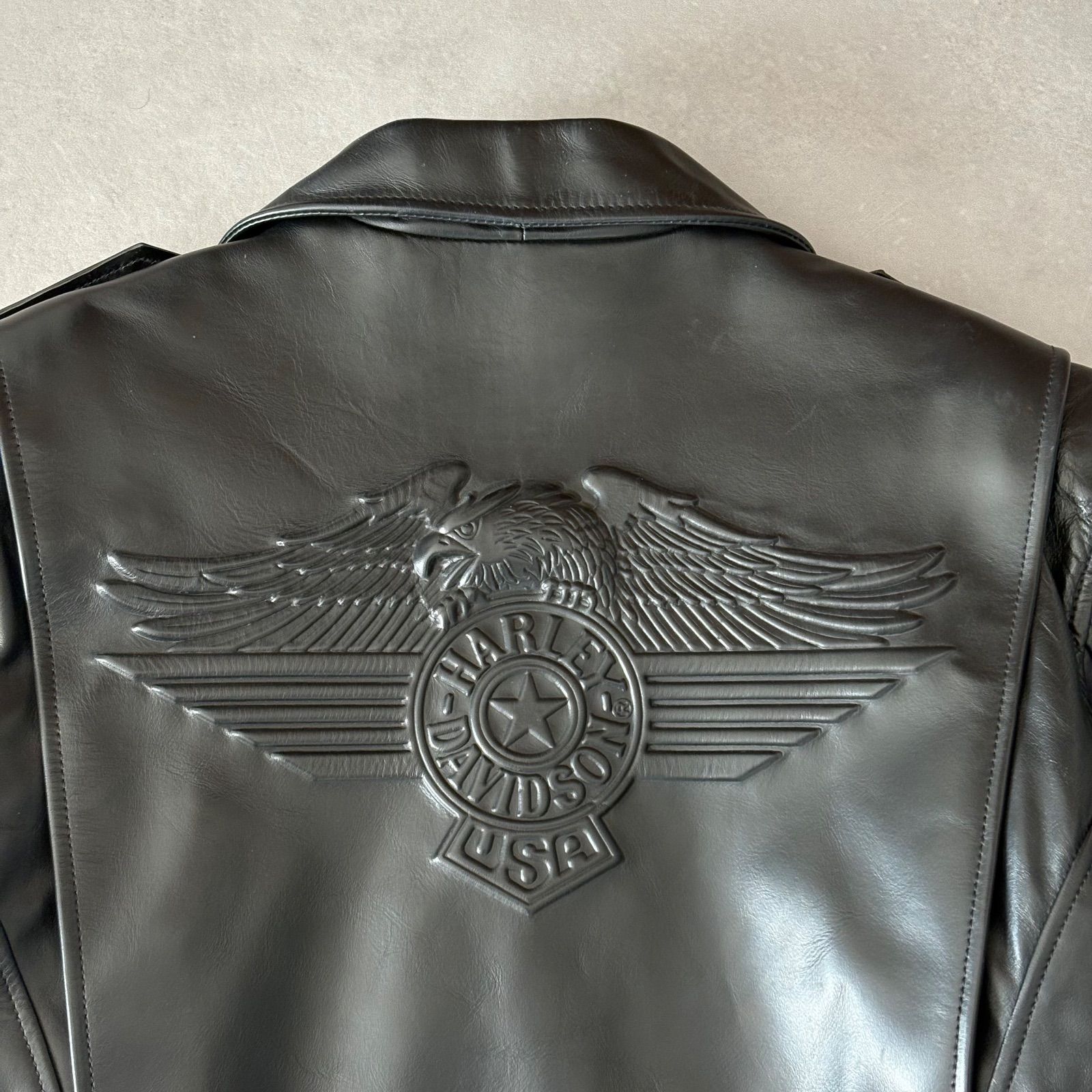 ハーレーダビッドソン ホースハイド 馬革 ダブルライダースジャケット