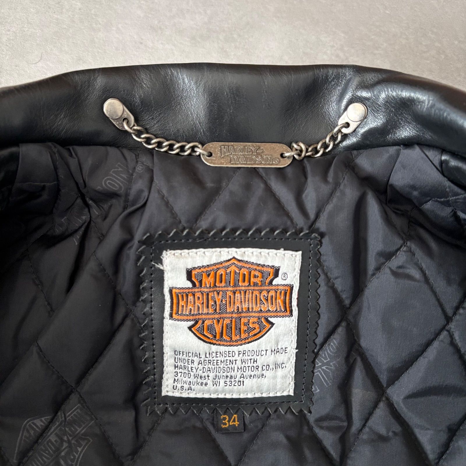 ハーレーダビッドソン ホースハイド 馬革 ダブルライダースジャケット
