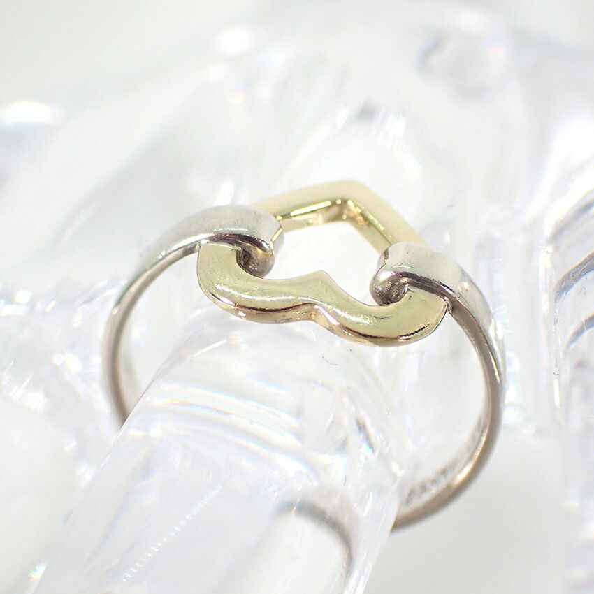 TIFFANY&Co. 750 925 オープンハートスターリング 9号 TIFFANY&Co.（ティファニー） 9号 リング・指輪 オープンハート エルサ