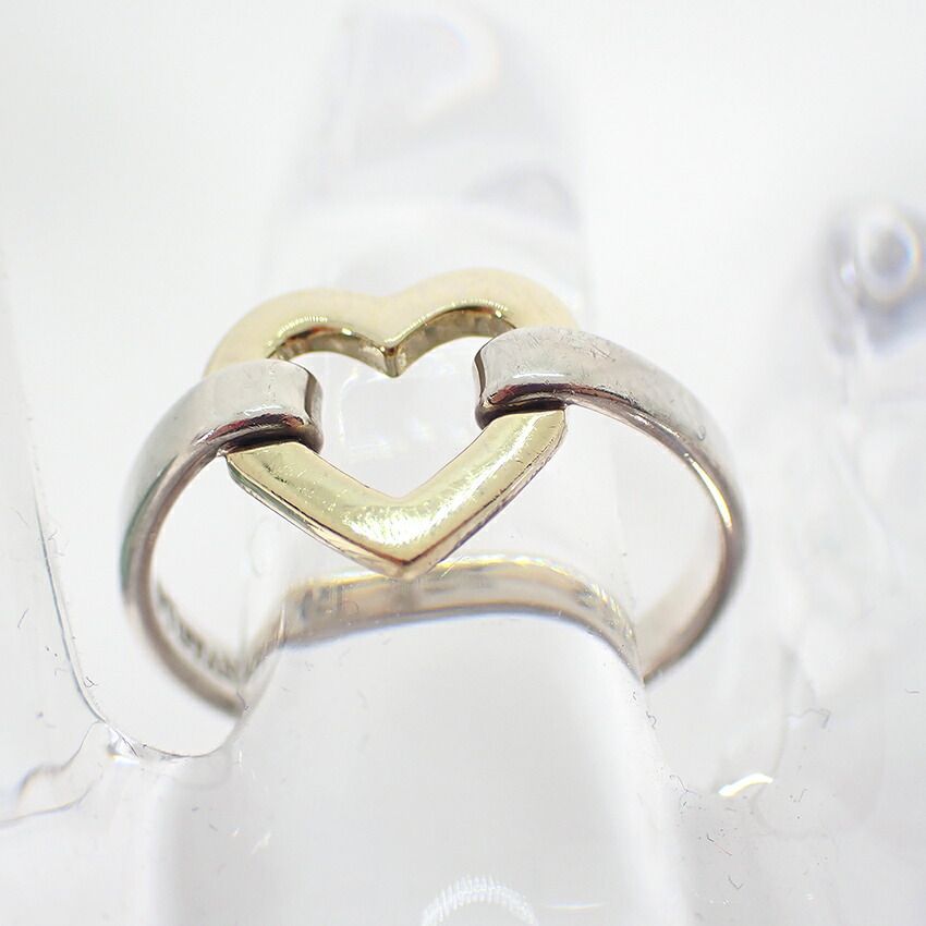 ティファニー 925/750 オープンハート リング /9号/j116-7 - メルカリ