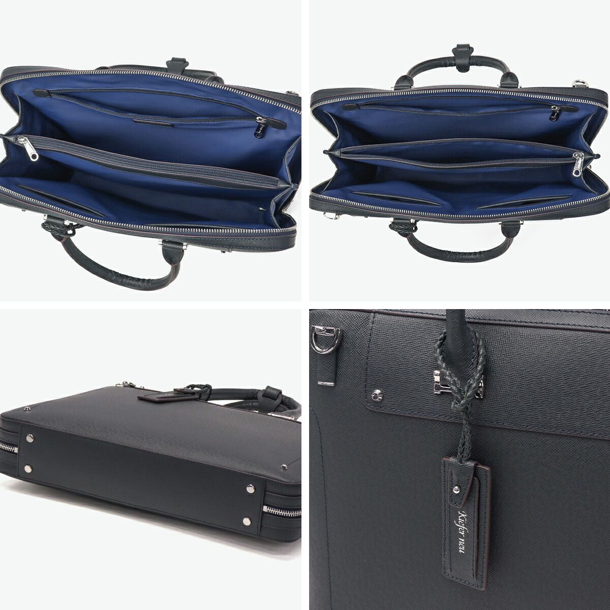 キーファーノイ ブリーフケース メンズ 本革 薄マチ A4 Kiefer neu