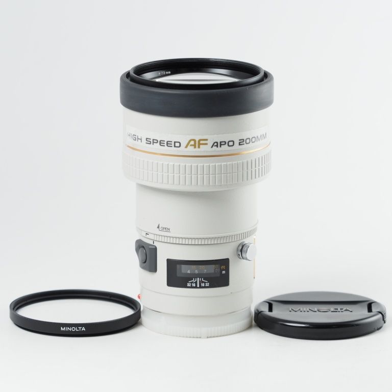 MINOLTA ハイスピードAF APO TELE 200 mm F 2 8 W C G ミノルタ Aマウント 14123