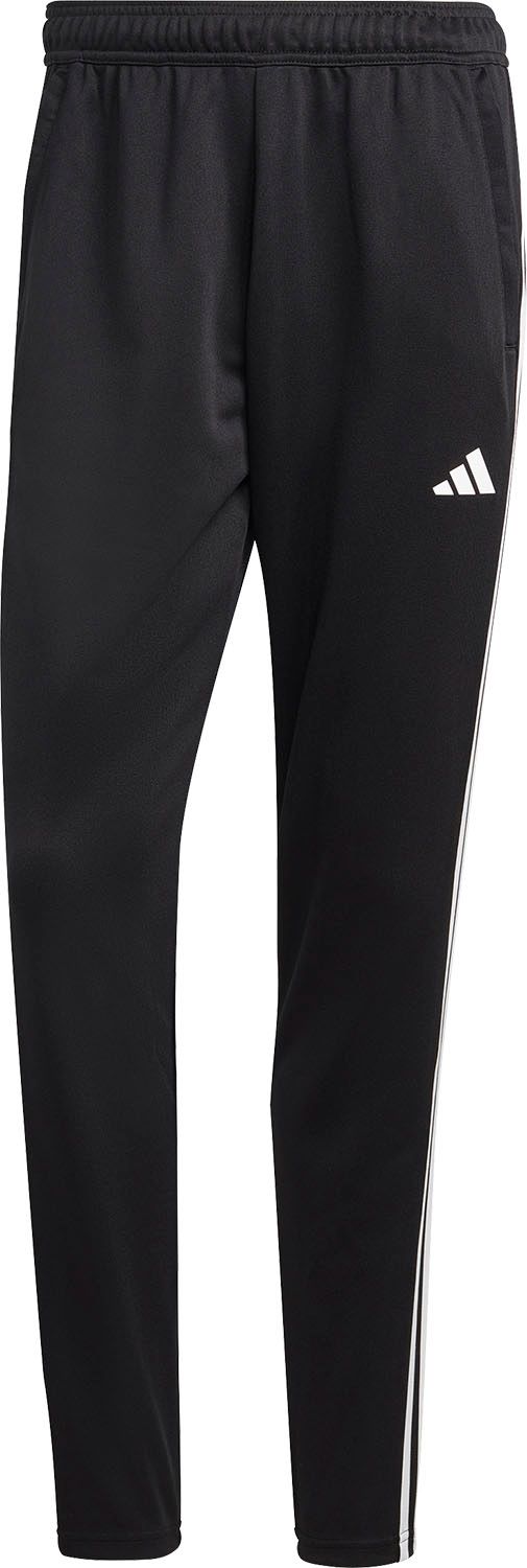 アディダス adidas トレイン エッセンシャルズ スリーストライプス トレーニングパンツ ロングパンツ 長ズボン メンズ 男性用 防寒着 テーパードレッグデザイン 筋トレ  BXJ24 IB8168 ブラック/ホ