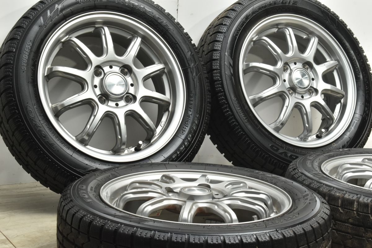 バリ溝 V EMOTION 14 in 4 5 J 45 PCD 100 オブザーブガリットGIZ 155 65 R N BOX ルークス ワゴンR スペーシア アルト タント ムーブ