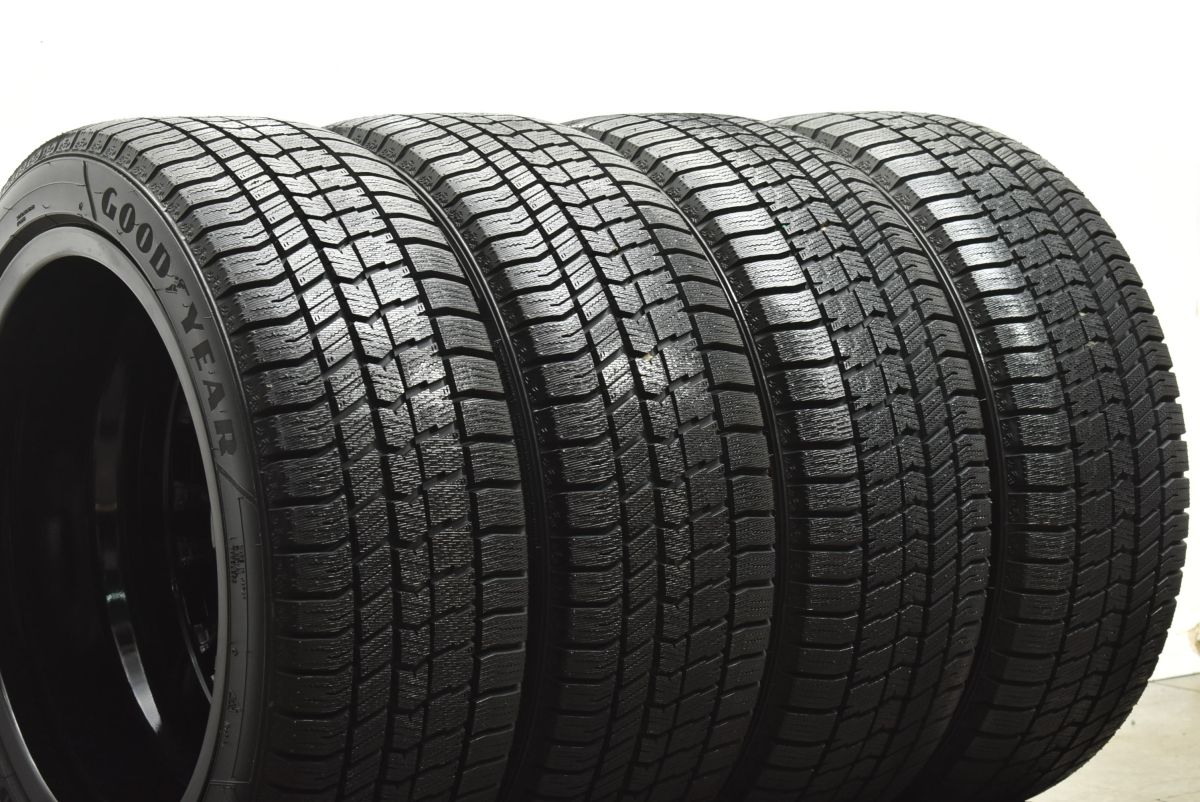  バリ溝 メルセデス ベンツ W 206 Cクラス OP 18 in 7 5 J 40 PCD 112 グッドイヤー アイスナビ8 225 45 R 品番 18インチ タイヤ ホイールセット