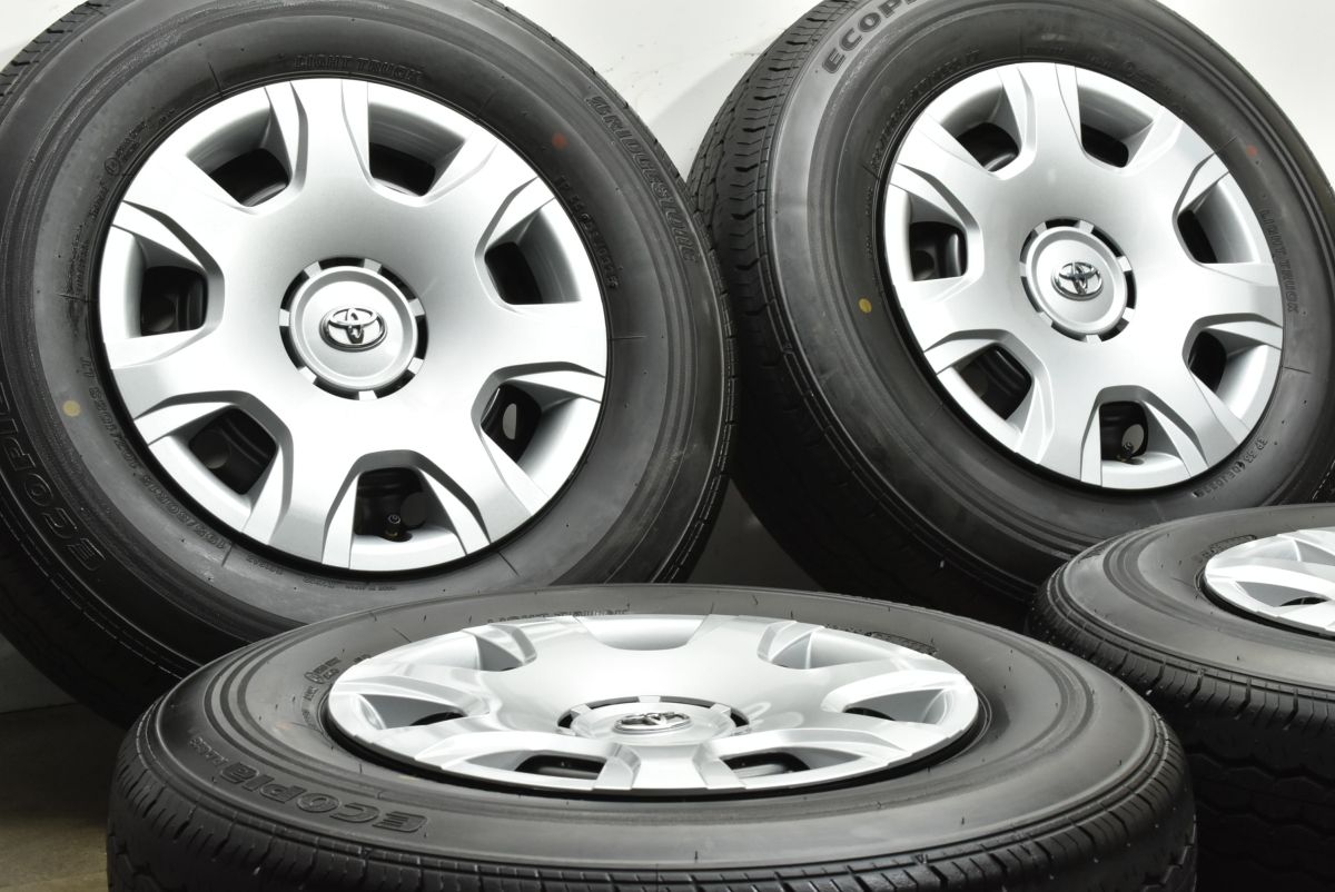 製 新車外し品 トヨタ 200系 ハイエース 15 in 6 J 35 PCD 139 7 ブリヂストン エコピア RG 613 195 80 R LT レジアスエース