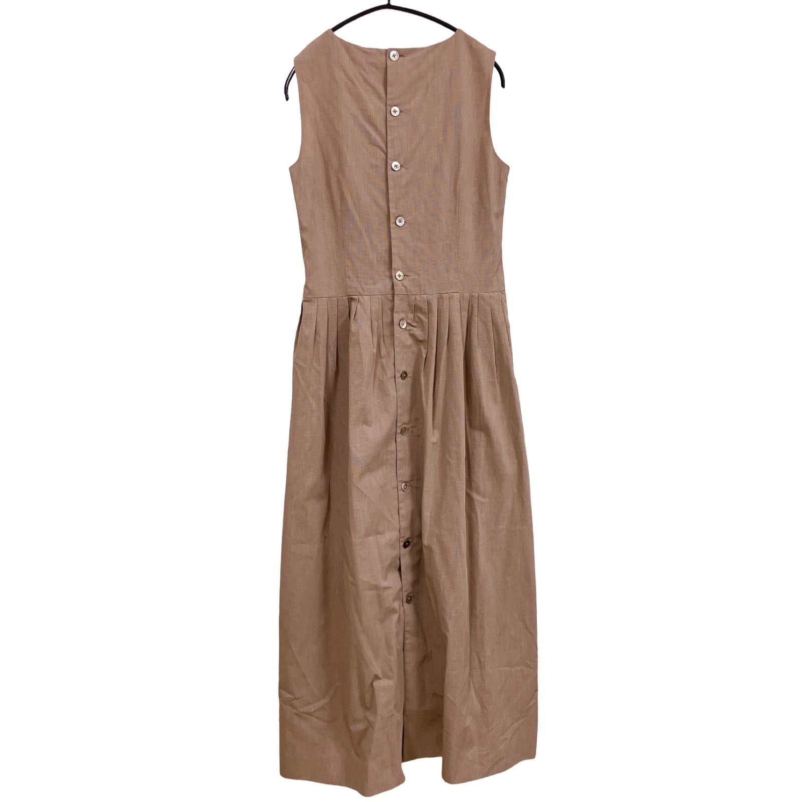 OG 30 MARGARET HOWELL マーガレットハウエル ノースリーブワンピース ロング レディース サイズⅡ