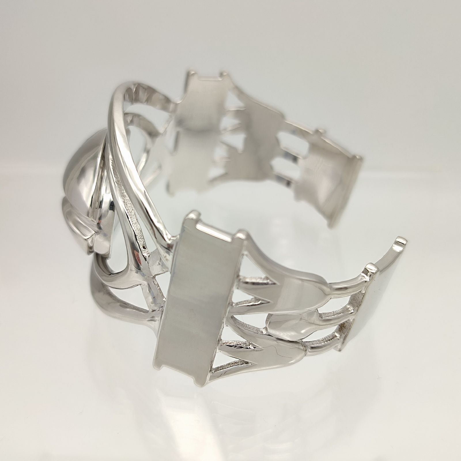  シルバーデザインバングル CG刻印 SILVER シルバー925 70 8ｇ バングル リストバンド アクセサリー