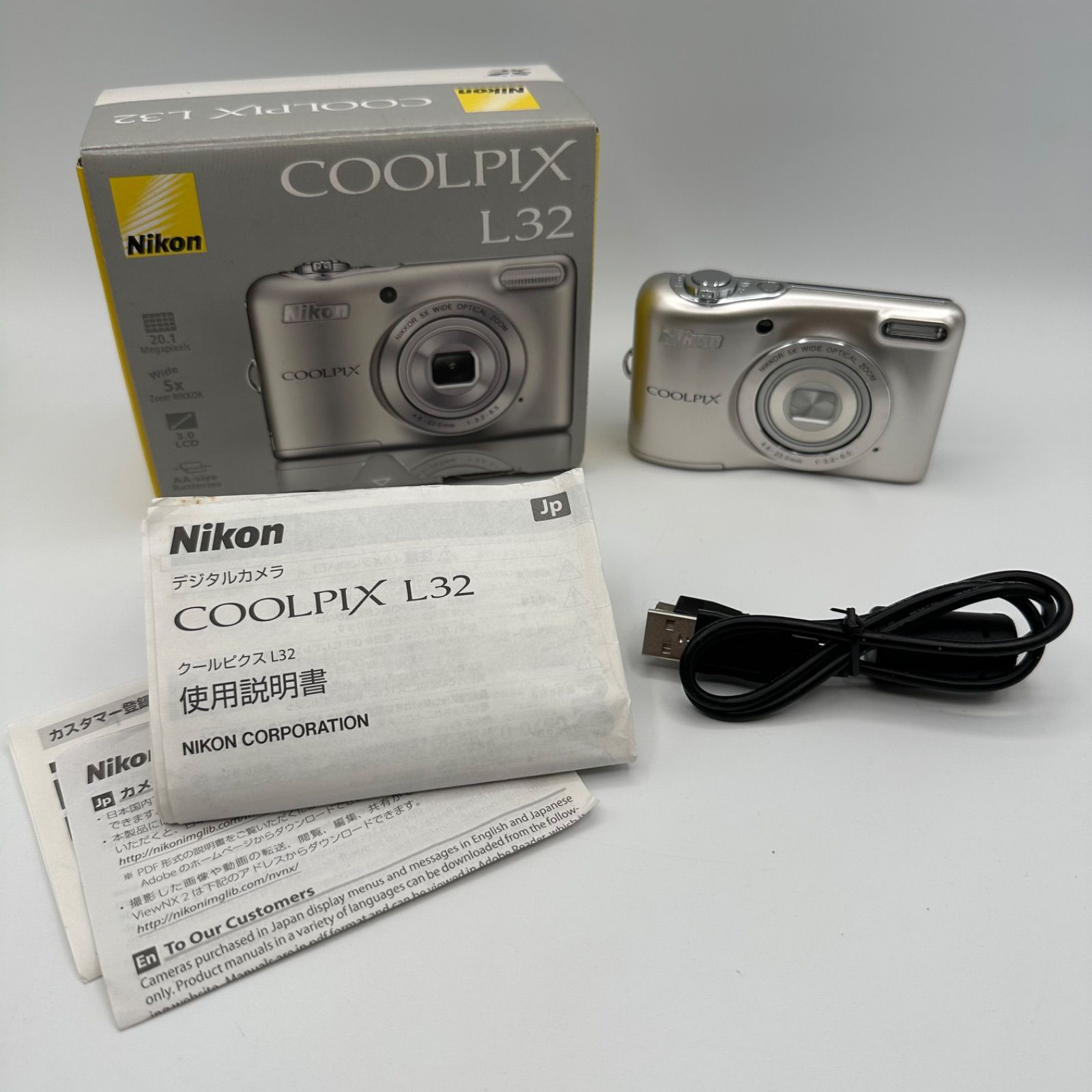V91ｰj】Nikon COOLPIX L32 デジタルカメラ デジカメ ニコン - メルカリ