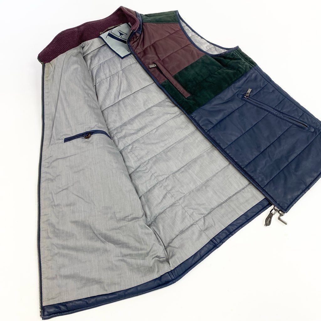 69L17 GIANFRANCO FERRE ジャンフランコフェレ レザーベスト
